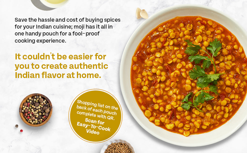 moji masala ® Dahl Masala – Authentic Indian Lentil Spice Blend | Vegan & Easy to Cook