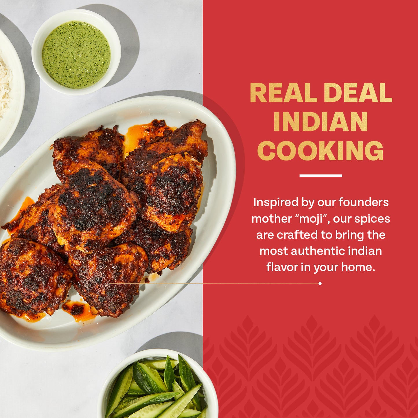 moji masala ® Tandoori Chicken Masala – Authentic Indian Spice Blend for Smoky, Bold Chicken Recipes