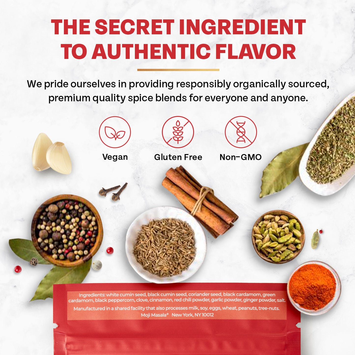 moji masala ® Tandoori Chicken Masala – Authentic Indian Spice Blend for Smoky, Bold Chicken Recipes