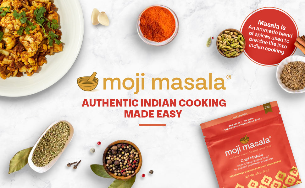 moji masala ® Gobi Masala – Indian Spice Blend for Cauliflower Curry