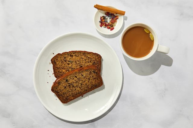 Indian Chai and Banana bread 