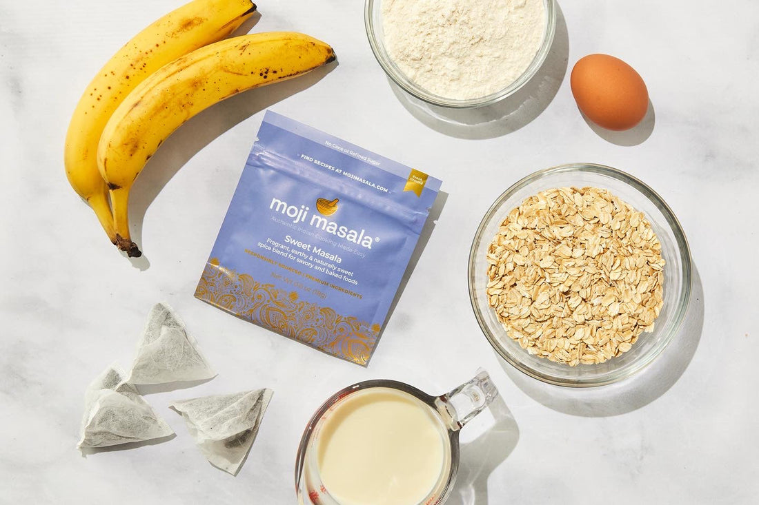 Over Night Oats prep moji masala® sweet masala