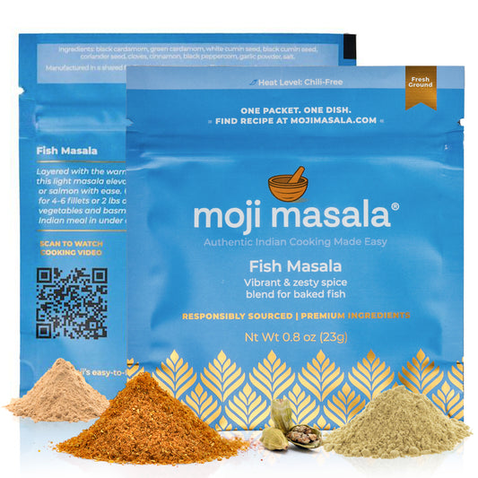 moji masala® Fish Masala – Authentic Indian Spice Blend for Perfectly Spiced Salmon Whitefish and more