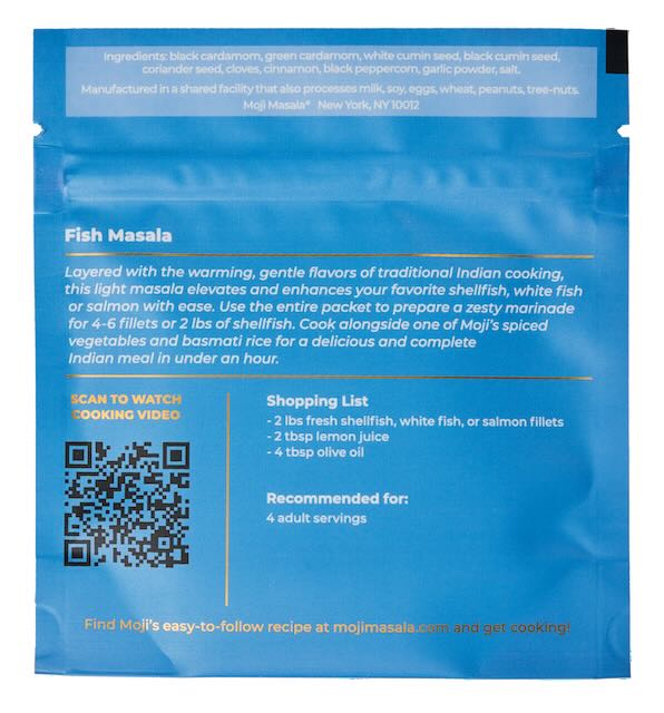 moji masala® Fish Masala – Authentic Indian Spice Blend for Perfectly Spiced Salmon Whitefish and more