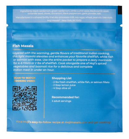 moji masala® Fish Masala – Authentic Indian Spice Blend for Perfectly Spiced Salmon Whitefish and more