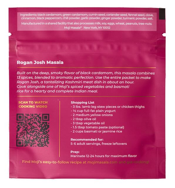 Moji's Curry Lover’s Trio Indian Spice Set – Rogan Josh, Chicken Rasedar (Chicken Curry)  & Aloo Rasedar (Potato Curry) moji masala
