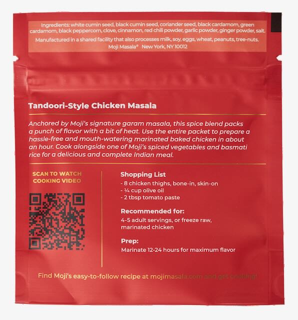 Moji's Chicken Trio Set: Chicken Rasedar Curry Masala, Tandoori Chicken, Masala Chicken Wings -3 pack