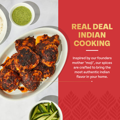 moji masala Best Sellers Indian Spice Set –Tandoori Masala, Gobi Masala, Aloo Rasedar
