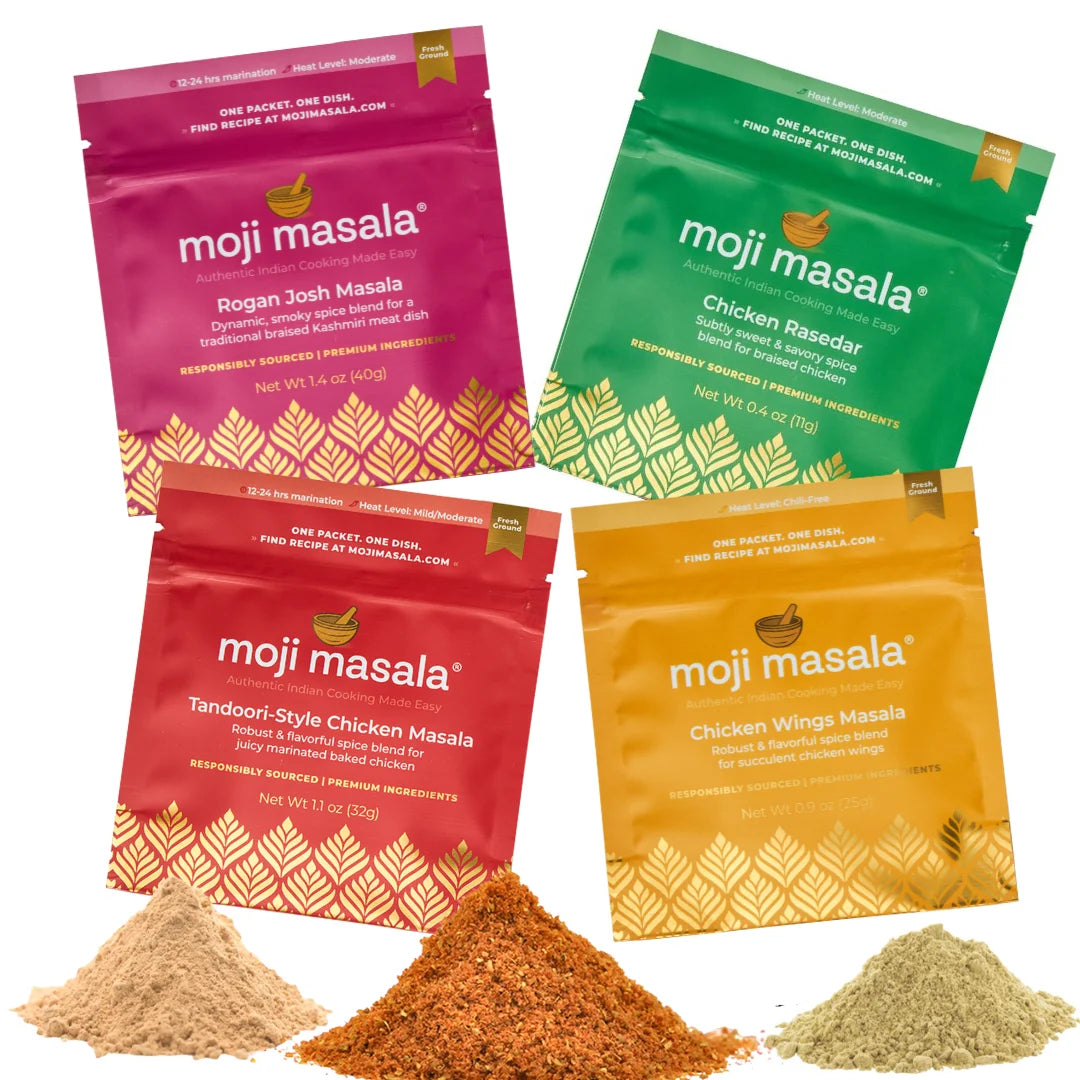 The Chicken Lover's 4-Pack — Indian Chicken Spice Blend Set