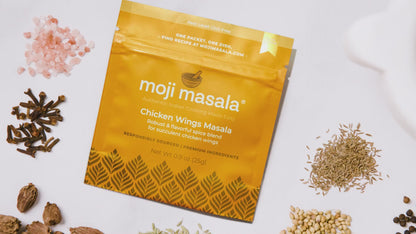 moji masala® Chicken Wings Masala – Authentic Indian Spice Blend for Bold, Flavorful Wings