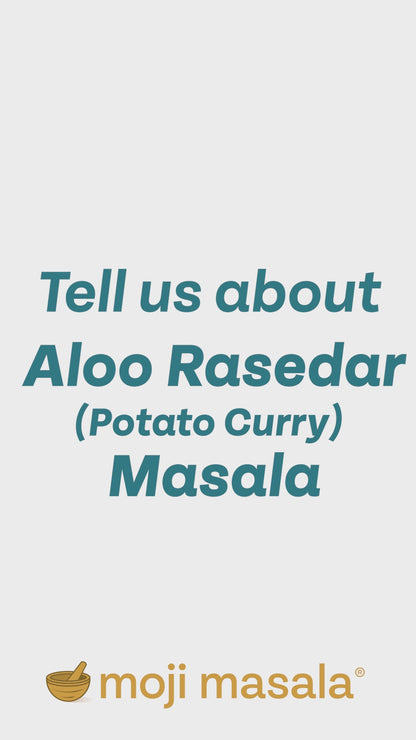 moji masala® Aloo Rasedar Masala – Authentic Indian Potato Curry Spice