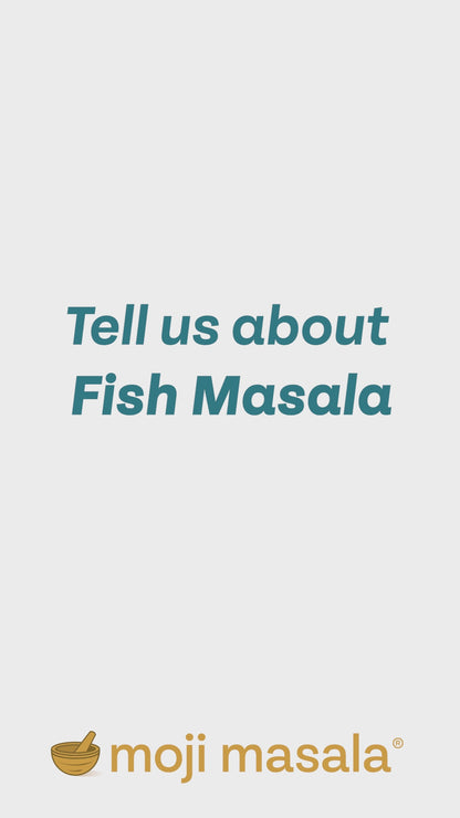 moji masala ® Fish Masala – Indian Spice Blend for Seafood & Fish Curry