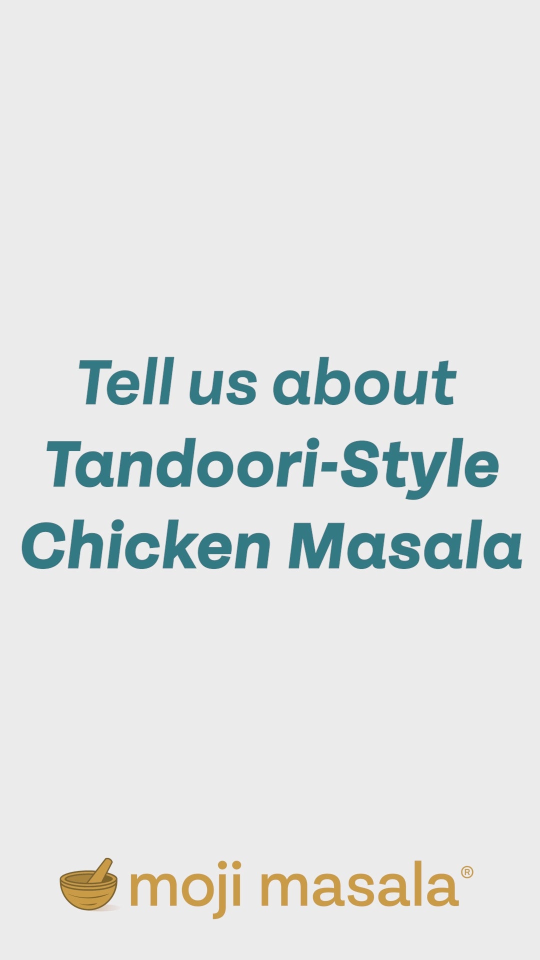 Tandoori Chicken Masala
