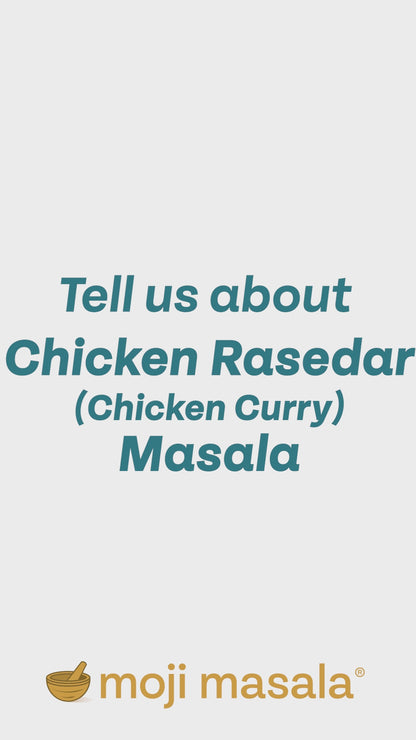 Moji's Chicken Trio Set: Chicken Rasedar Curry Masala, Tandoori Chicken, Masala Chicken Wings -3 pack